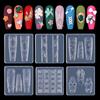 Precise Embossed Pattern Nail Art Silicone Molds 3D Carving Templates For DIY Nail Charms Manicure Embellishment Tool