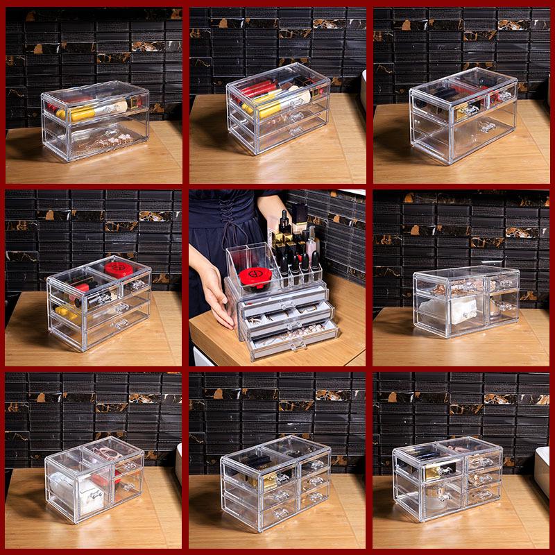 Acrylic Transparent Drawer-Style Cosmetic and Skincare Organizer