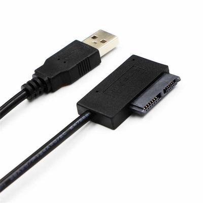 Pzzpss Usb 2.0 To Mini Sata Ii 7+6 13Pin Adapter Converter Cable For Laptop Cd/Dvd Rom Slimline Drive Converter Hdd Caddy