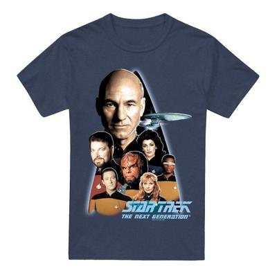 STAR TREK Unisex Adult Next Generation Crew T-Shirt