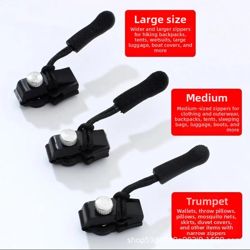 Abnehmbarer Universal-Reißverschlusskopf Reißverschluss-Reparaturset - Ideal zum Ersetzen von Reißverschlüssen an Koffern, Taschen, Rucksäcken, Kleidung und mehr.