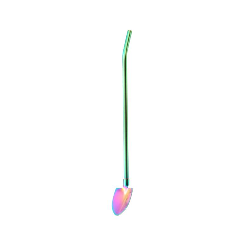 Barware Drinking Spoon Straws, Stainless Steel, Innovative Shovel Shape for Ice Cream & Kitchen Use