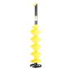 Auger Bit Impact Resistant 6 Inch Rotation Diameter Ice Auger Drill Bit for 12in Drill Collet