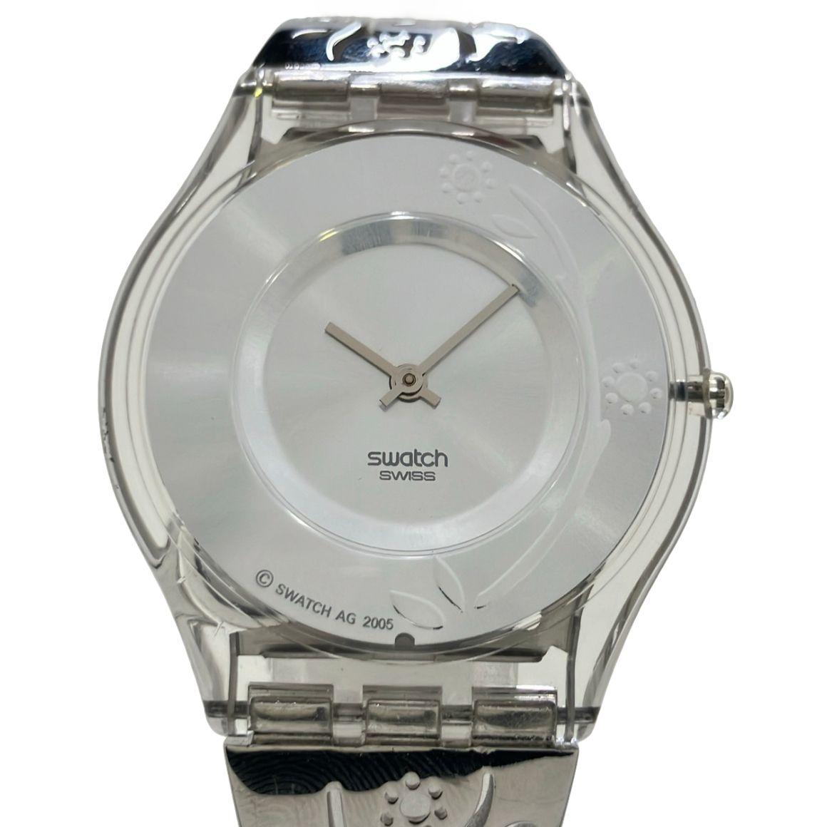 Used Swatch Watch Quartz Silver Unisex Swatch