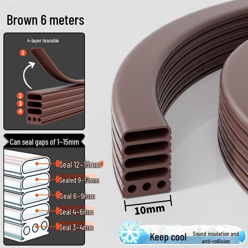 Soundproof Anti-Theft Door Sealing Rubber Strip