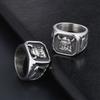 Viking Ring Trendy Hand Accessory Distressed Cast Ring