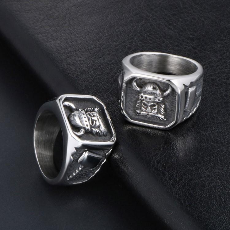 Viking Ring Trendy Hand Accessory Distressed Cast Ring