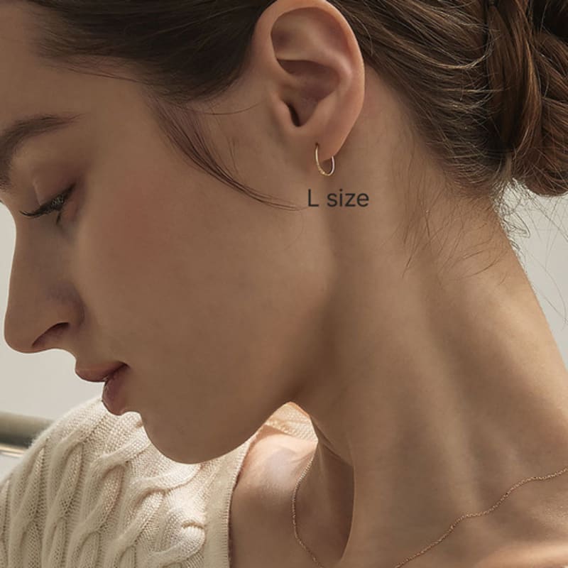 Own Essential Ring Earrings (S, M, L / 18k gold)