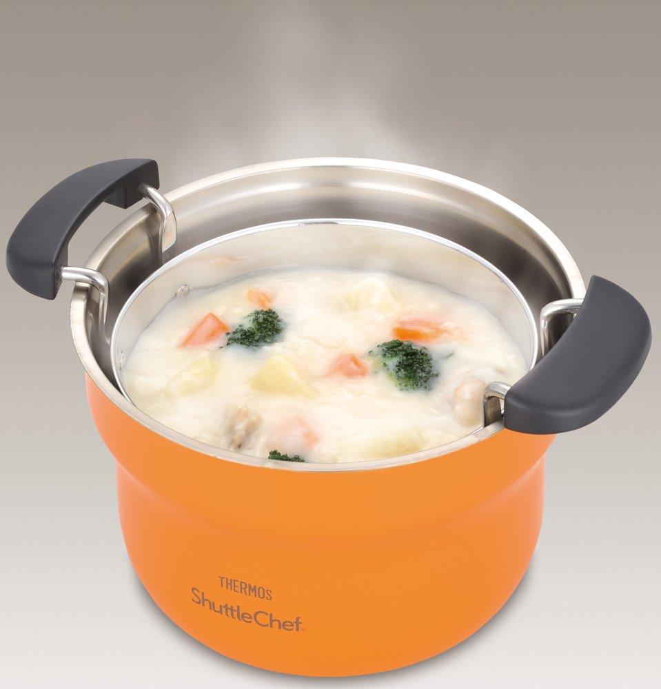THERMOS Vacuum Insulation Cooker Shuttle Chef Apricot APR 1.6L KBF-1600