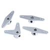Rc Boat Alloy Rudder Steering Arm With 4/5/6mm Shaft Hole L Shaped Arm Straight Arm Boat Spare Parts