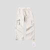 Unisex Windproof Fleece-Lined High-Waisted Utility Pants - Autumn/Winter, Straight Leg, Large Pockets.