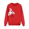 Christmas Fawn Red Round Neck Long Sleeve Sweatshirt Family Pack