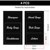 Suream Waterproof Labels for Plastic/Glass Bottles, Kitchen&Bathroom Stick Lable for Shampoo, Soap, Lotion, Conditioner, Home Organization, Soap