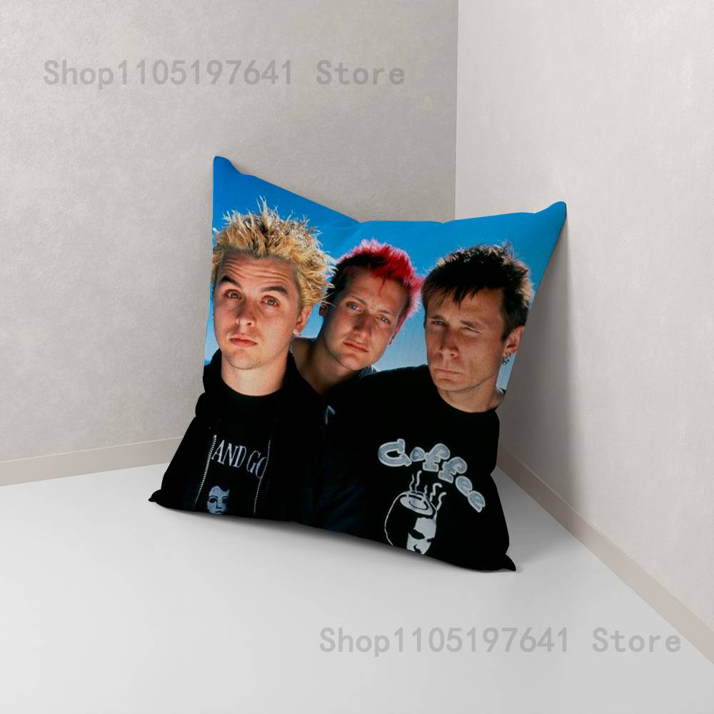 

G-Green Day Band Pillow Case For Sofa Decor Car Office Room Printing Cushion Cover Decorations and Protector 12x12Inch