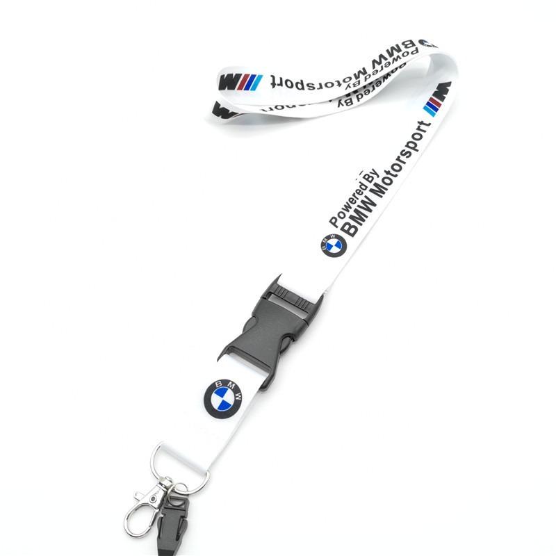 For M Universal Motorrad Lanyard Nylon Printing Emblem Black Style Keychain motorcycle accessories gadget auto Fashion Gift