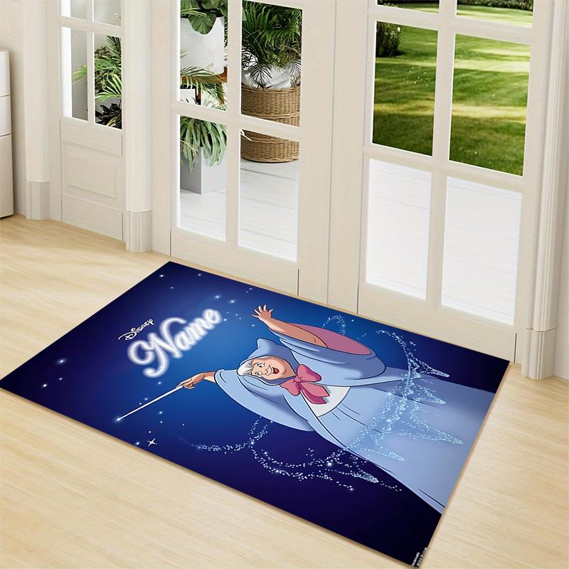 Custom Name Tinkerbell's Magical Night Carpet Rug Customizable Soft Washable Anti-Slip Home Living Room Sofa Mats Personalized Rug. 0909356