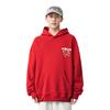 Li Ning Daily Prosperity Series Snowflake Totem Loose Pullover Hoodie Unisex Hoodies Samba-Red AWDU337-7
