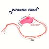 25pcs Plastic Whistles with Lanyard OK Pattern Loud Crisp Sound Emergency Whistles for Sports Training Competition Coaches JXB