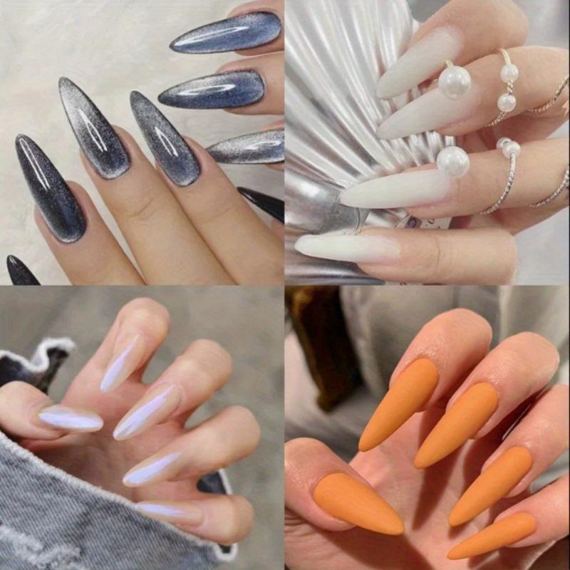 Transparente Nail-Art-Tragbare Nagelplatte, Erweitertes Nagelmodell mit Skala, Papierloses Stützmodell, Erweitertes Klebenagelmodell