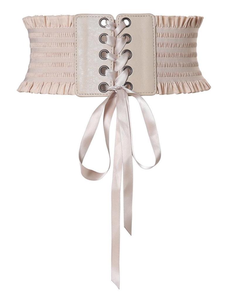 Women's Tassel Tie Slimming Lace Waist Belt