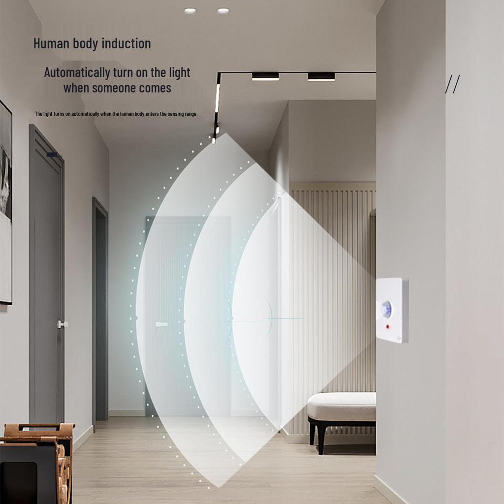 Type 86 Infrared Sound & Light Control with Human Body Sensor 220V Corridor Delay Switch