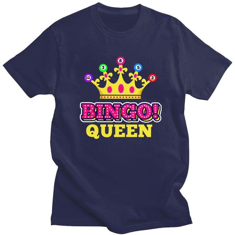 Custom Bingo Queen T Shirt for Men Tshirt Tees Tshirts