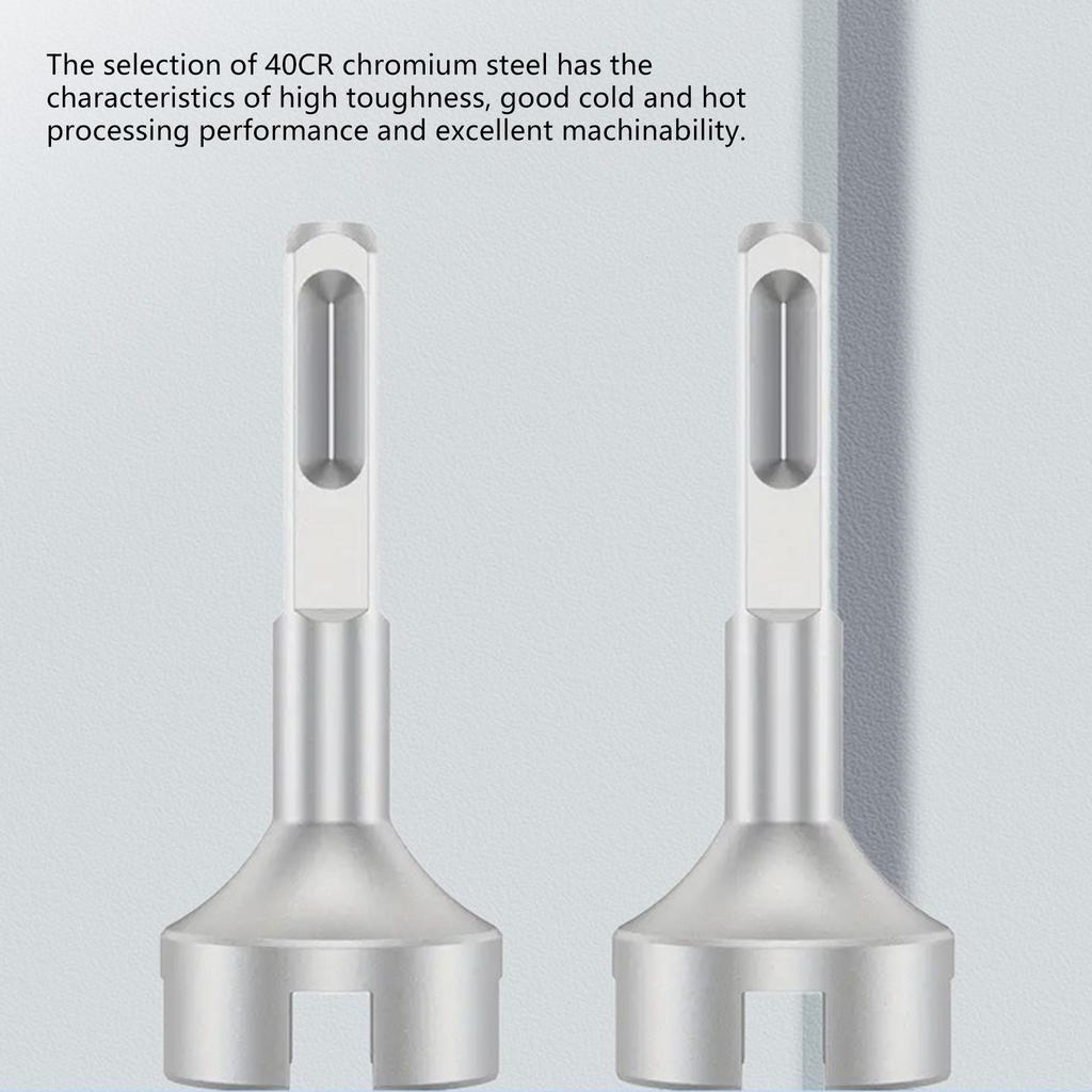 Professional Ground Rod Driver Attachment Drill Bit Driver Square Cross Pile Ground Rod Adapter Bit for Hammer Drill