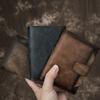 European and American Men's Wallet Short Leather Wallet Vertical Retro Men's Multifunctional Wallet Card Bag Cowhide Wallet