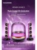 Crystal 5 Bluetooth Speaker: Desktop Stereo Surround Sound with App Control for Home Use