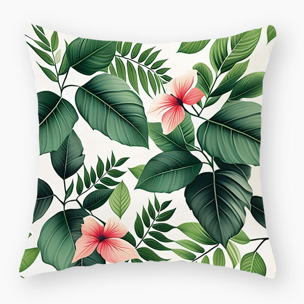 New Plant Floral Printed Sofa Pillowcase Source Waist Pillowcase