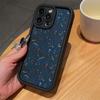 Simple blue line flowers and plants are suitable for Apple 16/15/14 promax mobile phone case 13/12 soft xr/xs anti-drop 11
