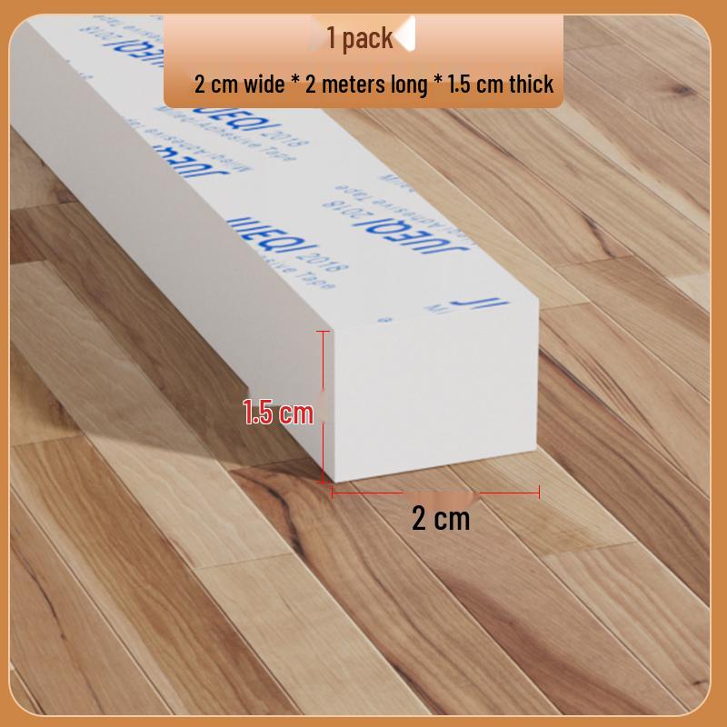 Samoprzylepny biały pasek z gumy piankowej: Uszczelka do drzwi i okien, amortyzująca, dźwiękoszczelna, podkładka antykolizyjna do urządzeń mechanicznych.