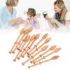 12pcs Wooden Lace Bobbin Professional Lace Robbin Weaving Tools for Hand Knitting DIY Tools Sweaters Hats Scarves Gloves Socks Shoes