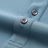 Qipai Men's Spring Business Casual Long-Sleeve Polo Shirt