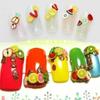 Rhinestones 1000pcs 3D Fruit Flower Slice Fimo Clay Sticker Decoration DIY Nail Art Tips