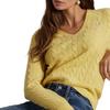 Polo Ralph Lauren V-Neck Pullover Cable Knit Sweater Women sweater 211971866-007