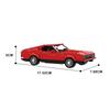 EKbricks MOC 1971 Ford Mustang Mach 1 Bricks Red Car Model Sport Car Racing Building Blocks Collection Vehicle Toy Gift