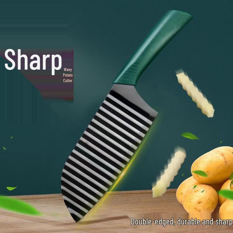Multifunksjonell bølgete potet- og grønnsakskutter - Fancy pommes frites-kutter
