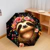 1 PC Automatic Folding Umbrella - Sloth Pattern, Portable & Foldable Design with 8 Ribs, Christmas Birthday Gifts