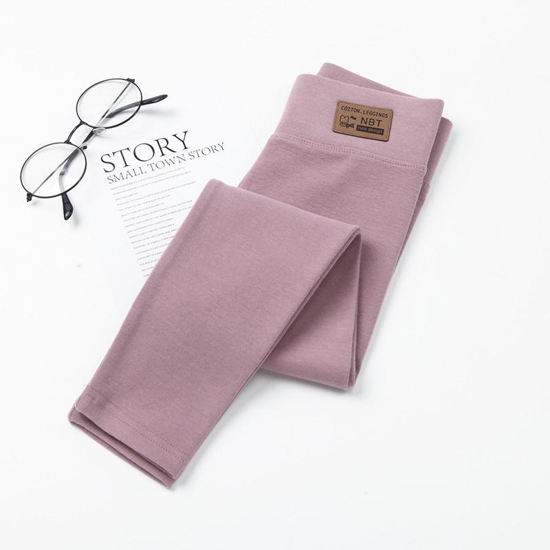 

Girls High-Waisted Cotton Leggings - Versatile, Elastic, and Brushed for Spring & Autumn 150 cm