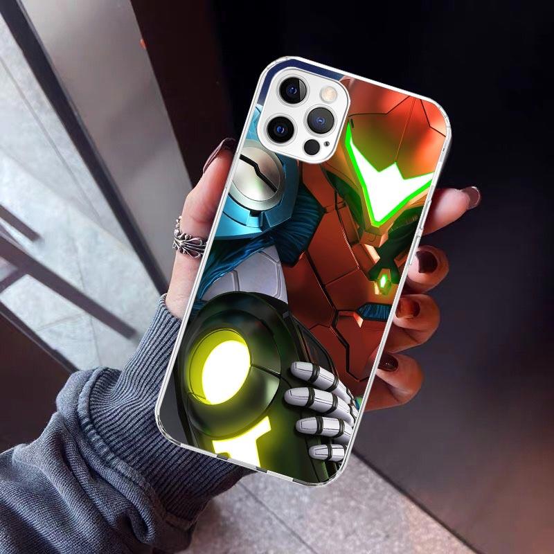 Game M-Metroids Phone Case For iPhone 17 Air 11 13 Mini 14 15 Plus 16 12 Pro Max 16E SE 7 8 Pattern Soft TPU Back Cover  13 12 M