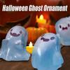 6/12pcs Halloween Mini Resin Ghosts Glow in The Dark Mini Ghost Figures Luminous Ghost Figurines Cute Halloween Party Favors