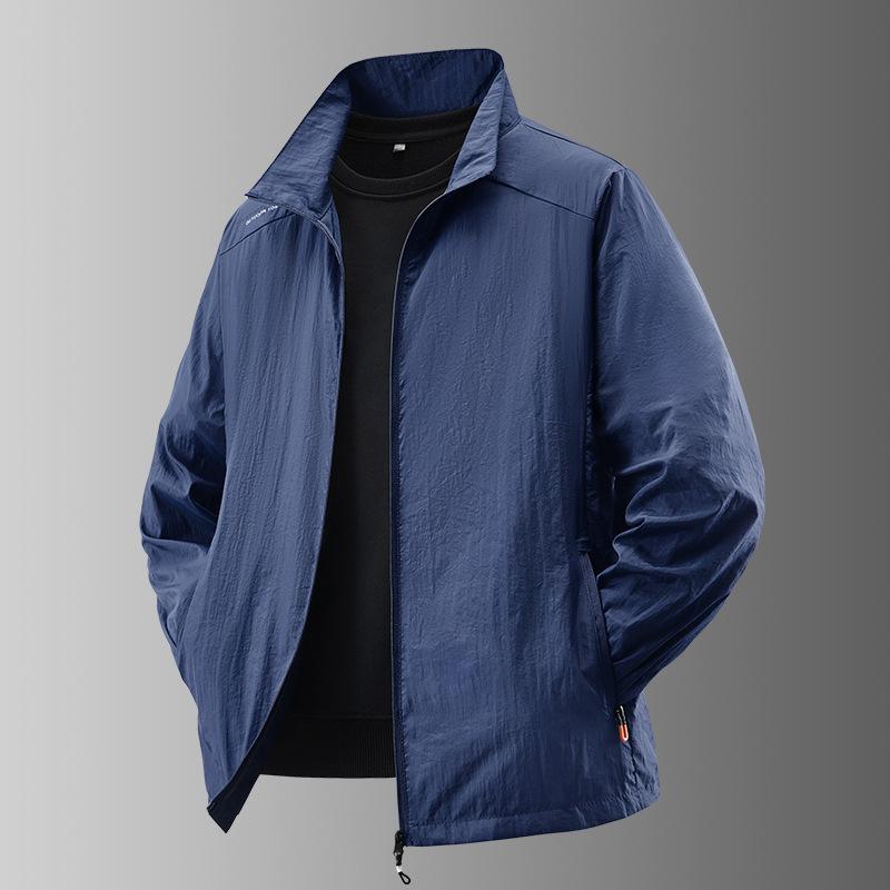 Summer Thin Simple Color Outdoor Loose Large Size Hooded Sunscreen Jacket Jacket