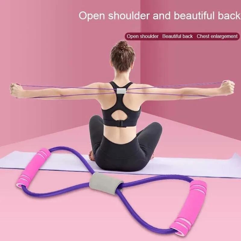 Resistance Bands Yoga Fitness Elastic Tube Rubber Belt Gym Equipment Workout Muscle Pull Rope Exercise Chest Expander