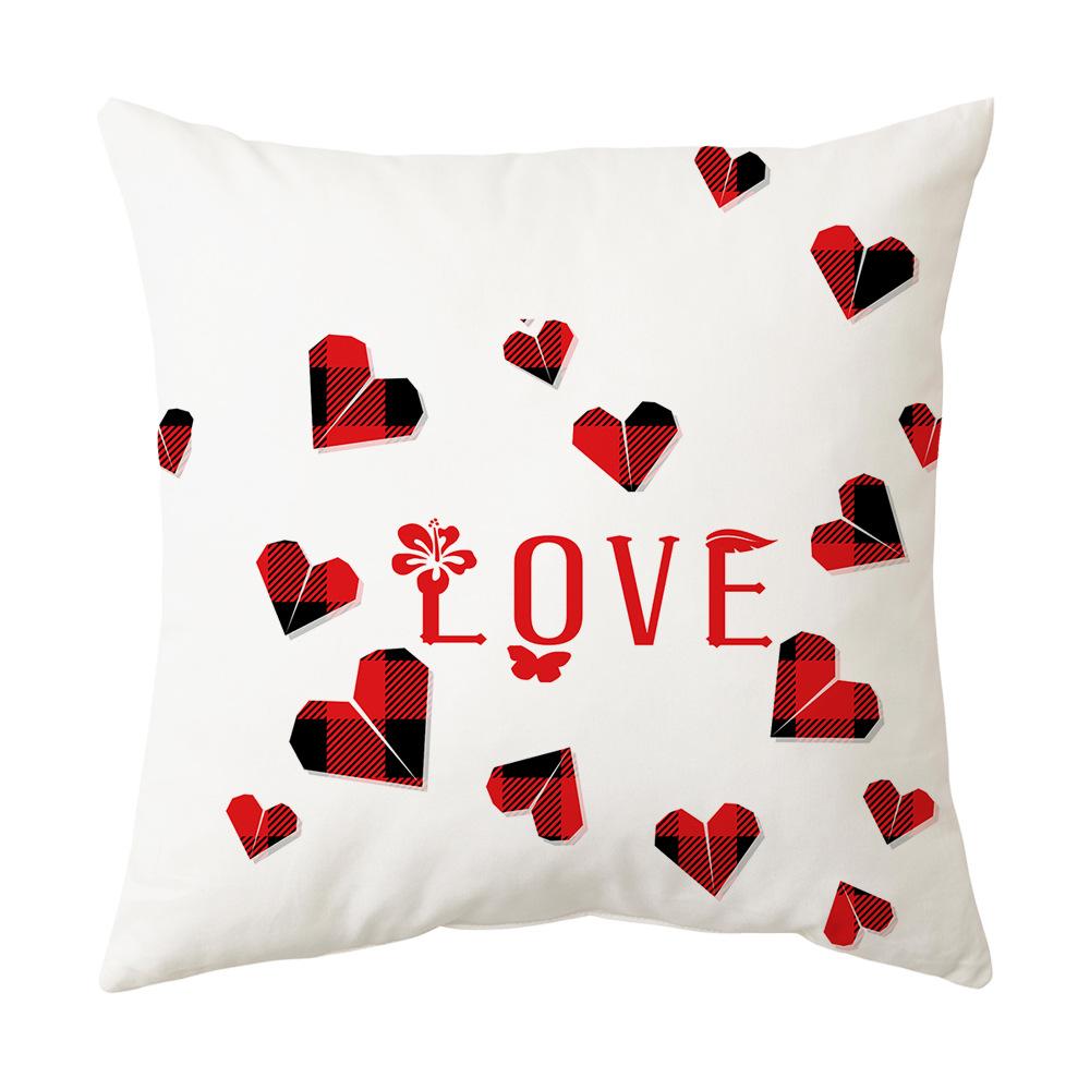 New Valentine's Day Pillow Cover Love Holiday Gift Pillow Home Cushion Cushion Cover