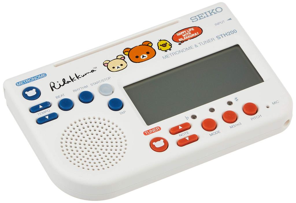 SEIKO Metronome Tuner Rilakkuma White STH200RKW &