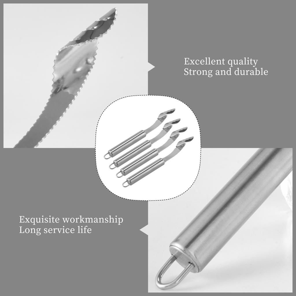 Good-4PCS Jalapeno Pepper Corer,Stainless Steel Chili Grip Jalapeno Corer, Core Deseeder For Jalapenos,Chilis,Bell Peppers