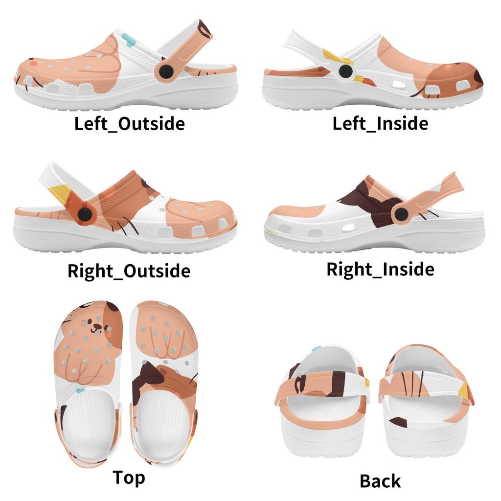 Colorful Pattern EVA Clogs Adult Unisex Lightweight Soft Slip On Casual Shoes Soft Sole Summer Sandals Summer Daily Wear