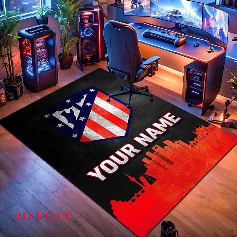 Atltico Madrid Carpet Rug for Living Room Bedroom Home Sofa Decoration,Kids play Nonslip Floor Mat