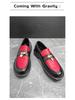 Men's Plus Size Leather Slip-on Loafers: Formal & Casual Thick Sole Shoes